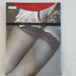 Thigh Highs, White, L, NWT